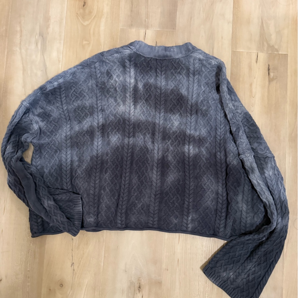 Free People | Cable Knit the dye Cardigan| oversized slouchy | size M - Picture 2 of 9